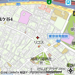 東京都渋谷区千駄ケ谷1丁目22周辺の地図