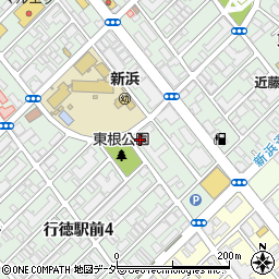 郵政社宅周辺の地図