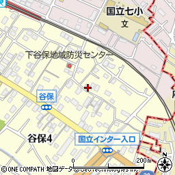 東京都国立市谷保4372周辺の地図