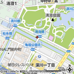 東京都江東区清澄2丁目1-10周辺の地図