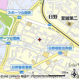 東京都日野市日野1376周辺の地図