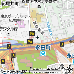 山梨県　東京事務所周辺の地図