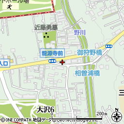 セブンイレブン三鷹大沢６丁目店周辺の地図