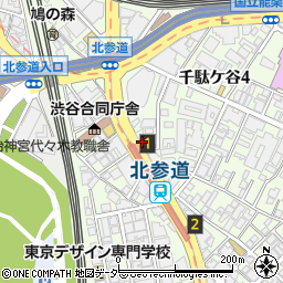 東京地下鉄株式会社　副都心線北参道駅周辺の地図