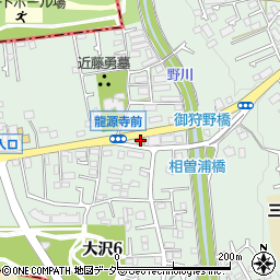 セブンイレブン三鷹大沢６丁目店周辺の地図