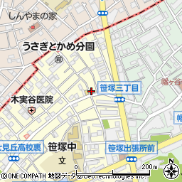 セレーブル笹塚周辺の地図