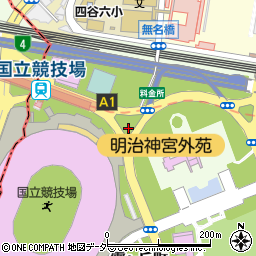 東京都新宿区霞ヶ丘町9周辺の地図