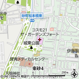 東砂スポーツセンター周辺の地図