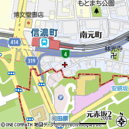 東京都新宿区南元町18周辺の地図