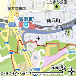 東京都新宿区南元町18周辺の地図