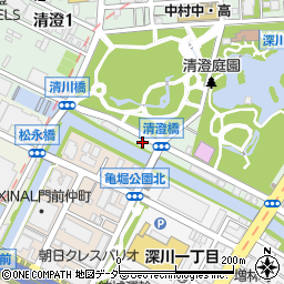 東京都江東区清澄2丁目1-9周辺の地図
