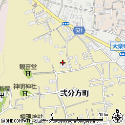 東京都八王子市弐分方町33周辺の地図