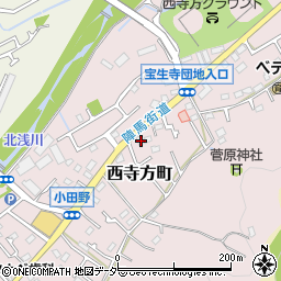 東京都八王子市西寺方町645周辺の地図