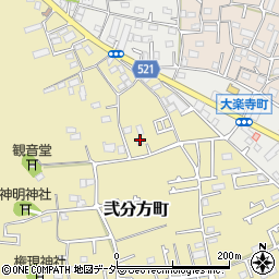 東京都八王子市弐分方町37周辺の地図