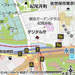 三井住友銀行東京ガーデンテラス紀尾井町第一 ＡＴＭ周辺の地図