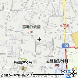 山梨県甲斐市中下条1759周辺の地図