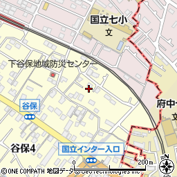 東京都国立市谷保4336周辺の地図