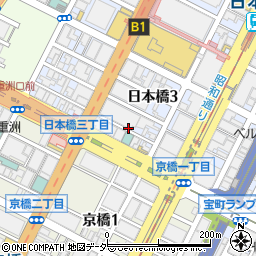 日本橋フロント駐車場【機械式/ハイルーフ】利用時間：土曜日7:00～22:00周辺の地図