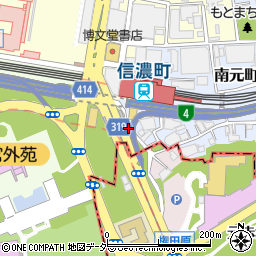 東京都新宿区南元町19周辺の地図