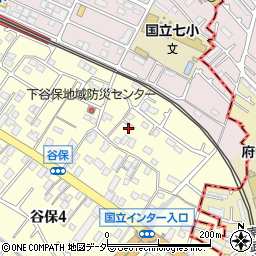 東京都国立市谷保4374周辺の地図