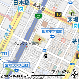 中央区立阪本小学校周辺の地図