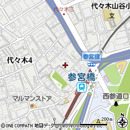 グレイス代々木周辺の地図