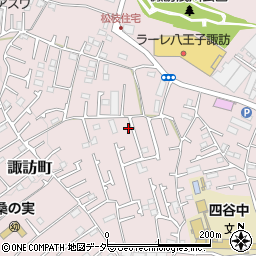 東京都八王子市諏訪町407周辺の地図