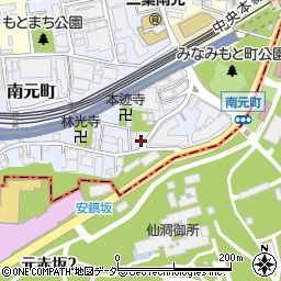 東京都新宿区南元町11周辺の地図