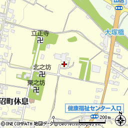 山梨県甲州市勝沼町休息1713周辺の地図