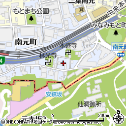 東京都新宿区南元町12周辺の地図