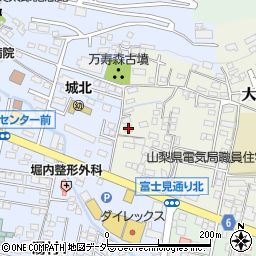 山梨県甲府市大和町1-7周辺の地図