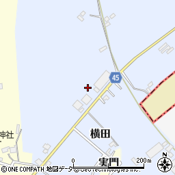 千葉県山武市横田824周辺の地図