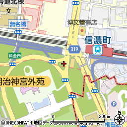 東京都新宿区霞ヶ丘町13周辺の地図