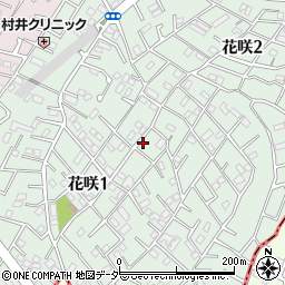千葉県習志野市花咲周辺の地図
