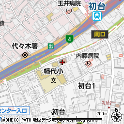 渋谷区立　初台青年館周辺の地図