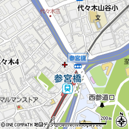 参宮橋周辺の地図
