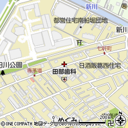 東京都江戸川区北葛西1丁目周辺の地図