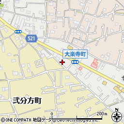 東京都八王子市大楽寺町129周辺の地図