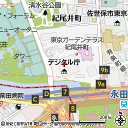人形町今半 東京ガーデンテラス紀尾井町店周辺の地図