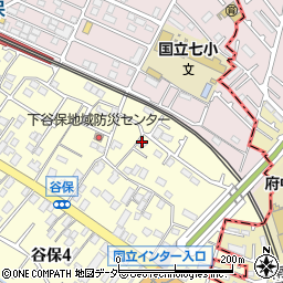 東京都国立市谷保4374-3周辺の地図