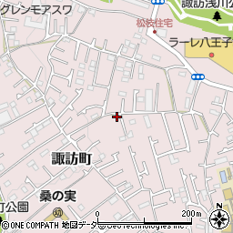 東京都八王子市諏訪町417周辺の地図