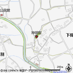 山梨県韮崎市大草町下條中割253周辺の地図