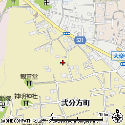 東京都八王子市弐分方町35周辺の地図