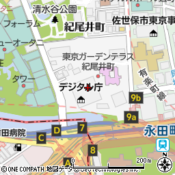 成城石井東京ガーデンテラス紀尾井町店周辺の地図
