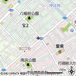 ファミリーマート市川宝二丁目店周辺の地図