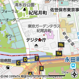 東京都千代田区紀尾井町1周辺の地図