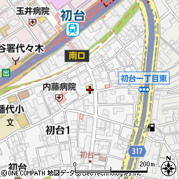 セブンイレブン渋谷初台１丁目店周辺の地図