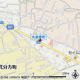 東京都八王子市大楽寺町134周辺の地図
