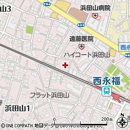 オグニアパートメント浜田山周辺の地図