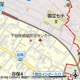 東京都国立市谷保4379周辺の地図